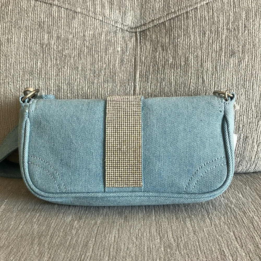 Claire’s Blue Denim Shoulder Bag - Picture 6 of 17